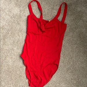 Red bodysuit